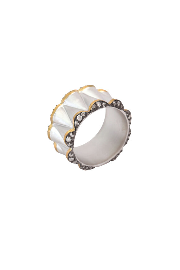 Coomi - 20K Gold & Silver Diamond Vitality Cone Ring