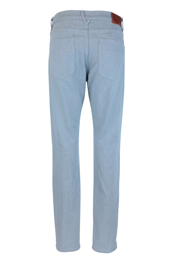 Raleigh Denim - Martin Sky Blue Stretch Cotton Five Pocket Jean 
