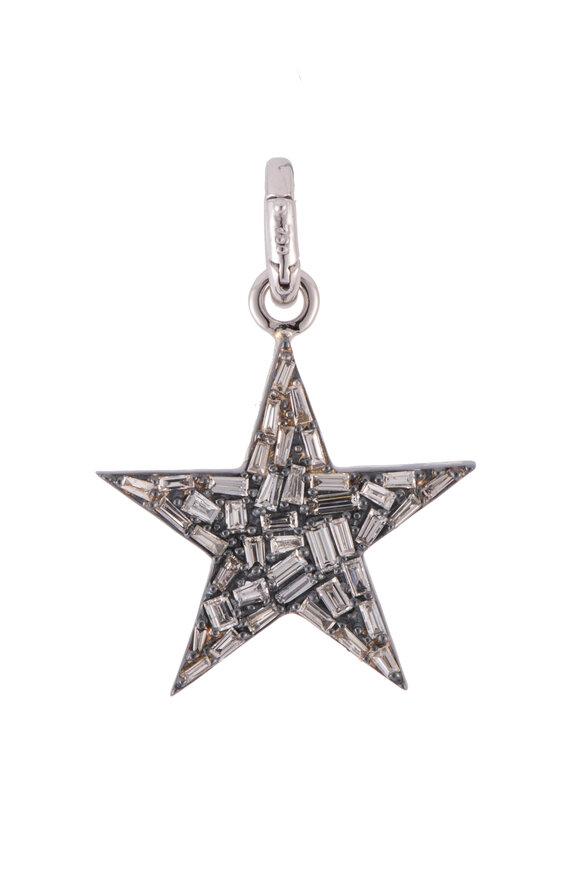 Sylva & Cie 18k White Gold Diamond Star Pendant - view 1