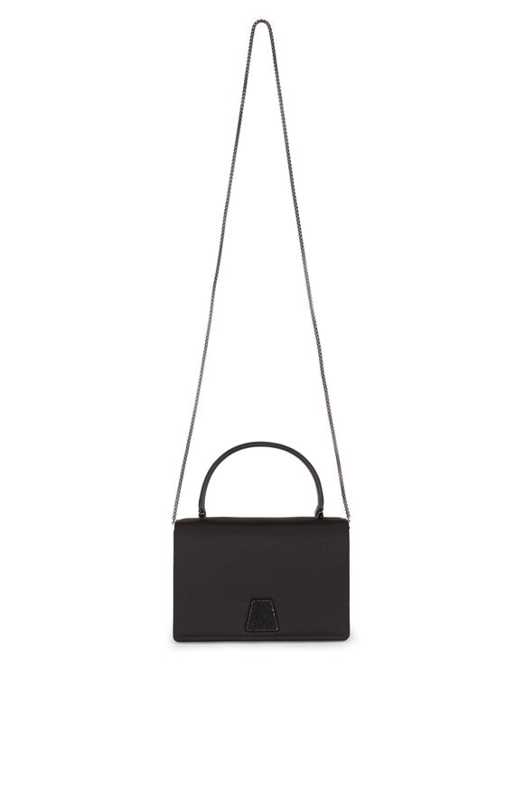 Akris Mini Alice Black Satin Top Handle Bag - view 1