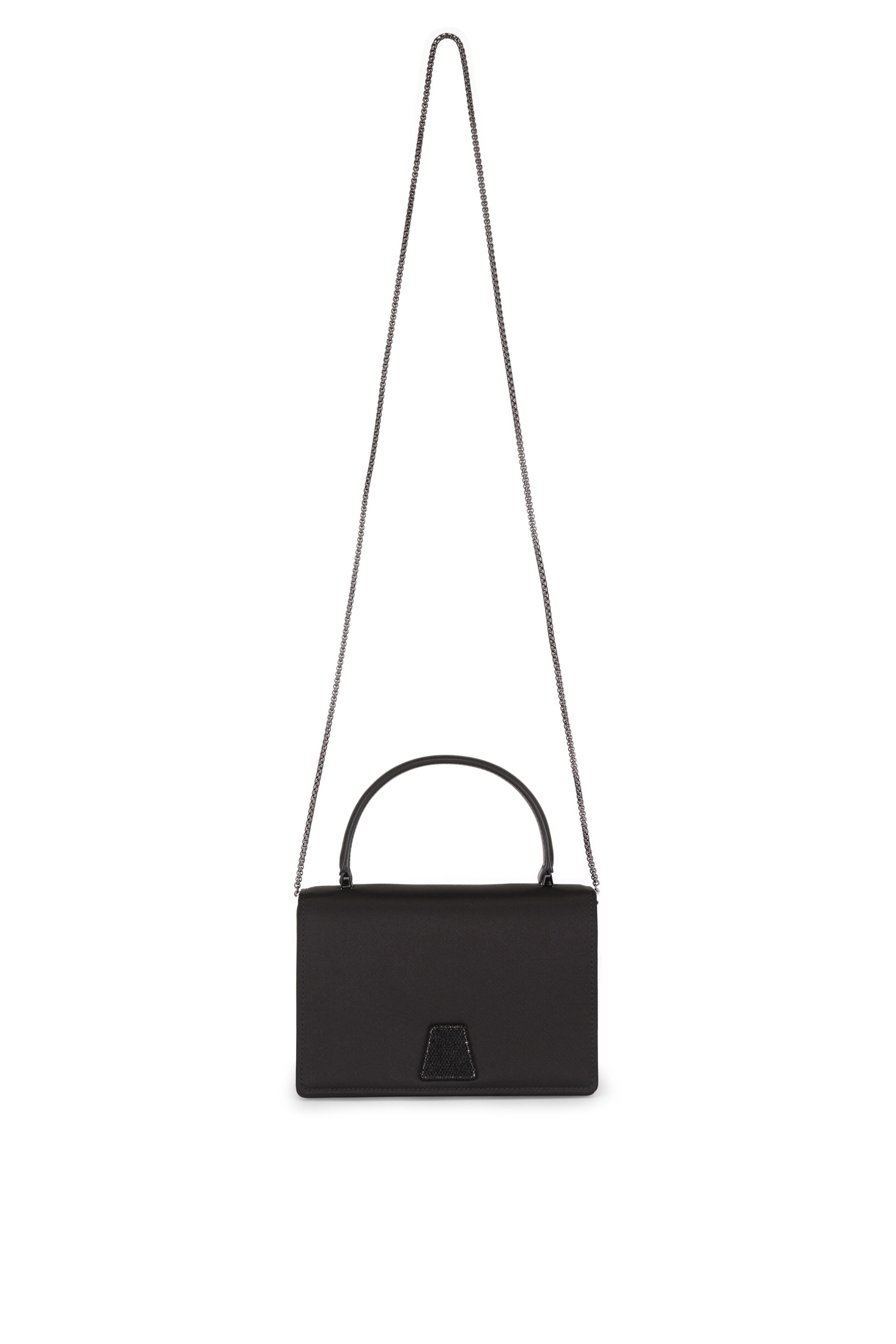 Akris - Mini Alice Black Satin Top Handle Bag - view 1