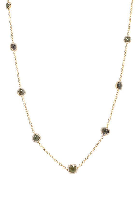 Sutra - 18K Yellow Gold Diamond Necklace