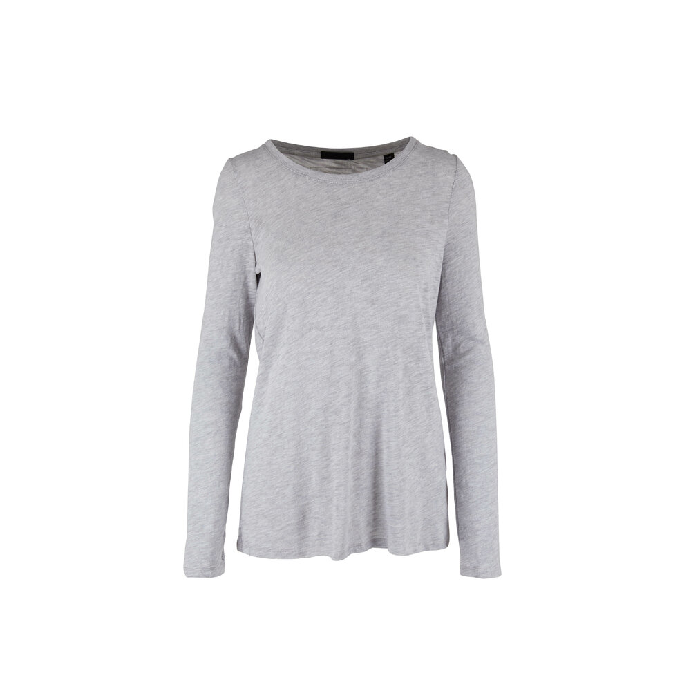 A T M - Heather Gray Jersey Long Sleeve T-shirt