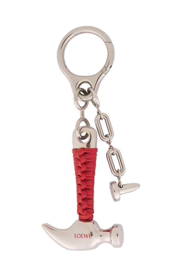 Loewe Red & Silver Hammer Bag Charm - view 1