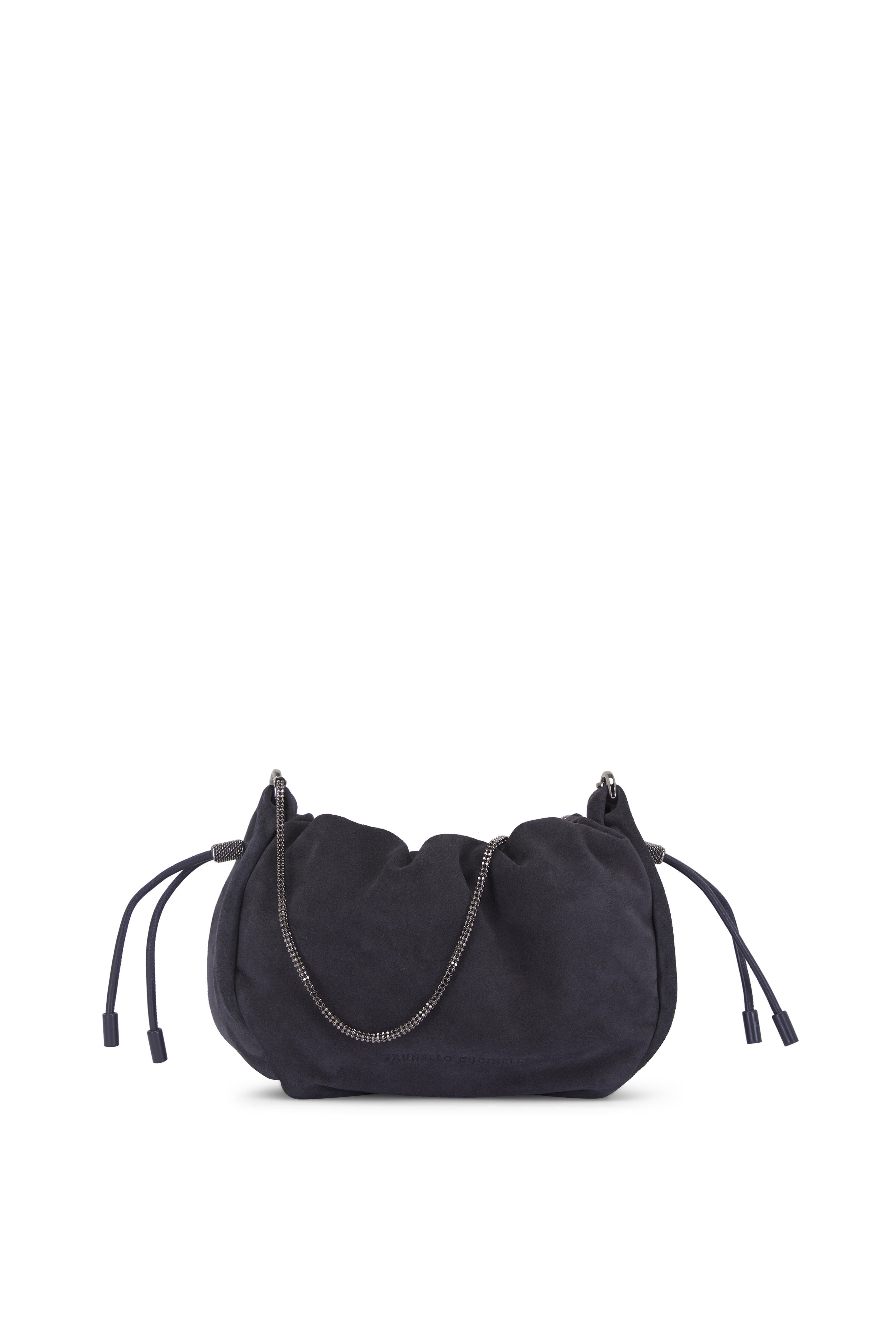Brunello Cucinelli - Mini Mellow Night Sky Suede Bucket Bag