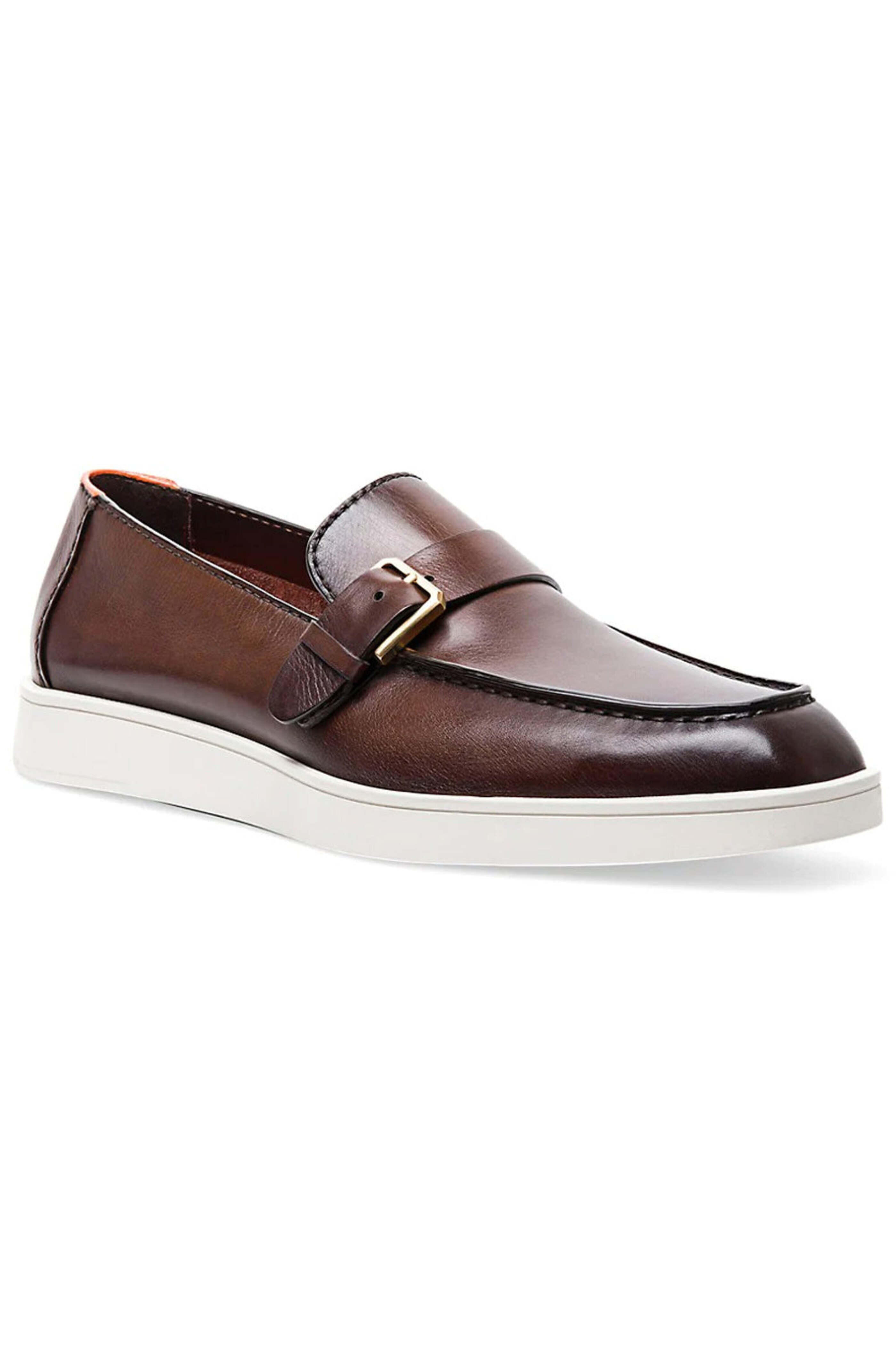 【uunyr4ctyg】Santoni ダークブラウン 革靴 Santoni ダークブラウン 革靴 7416 50 F サイズ8