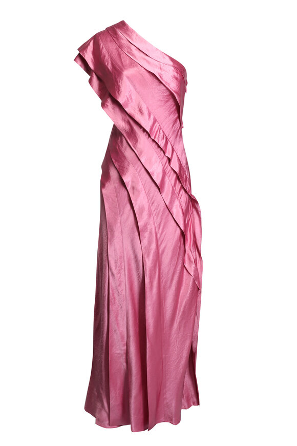 Acler Musk Pink Blenfleet One-Shoulder Gown - view 1