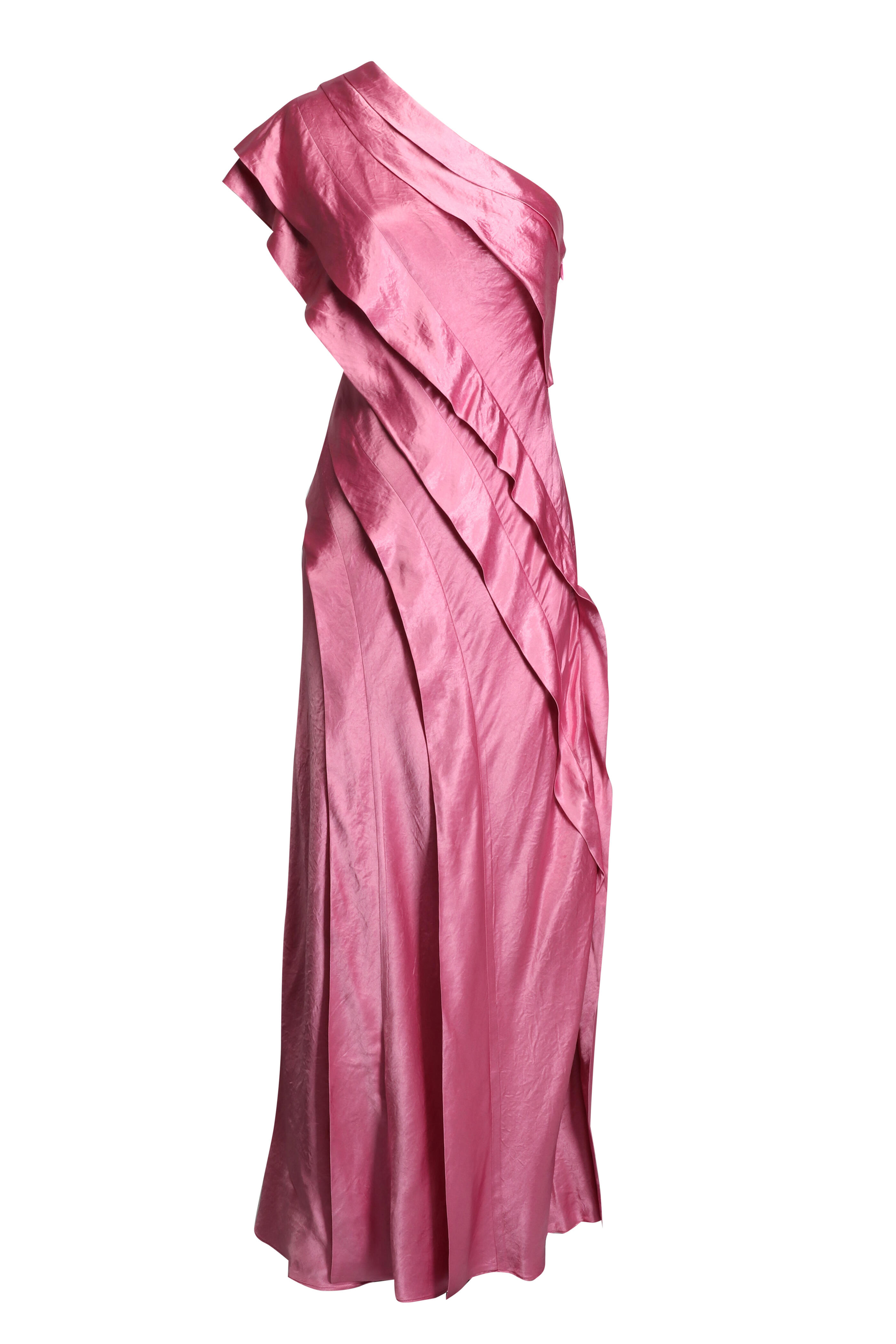 Acler - Musk Pink Blenfleet One-Shoulder Gown