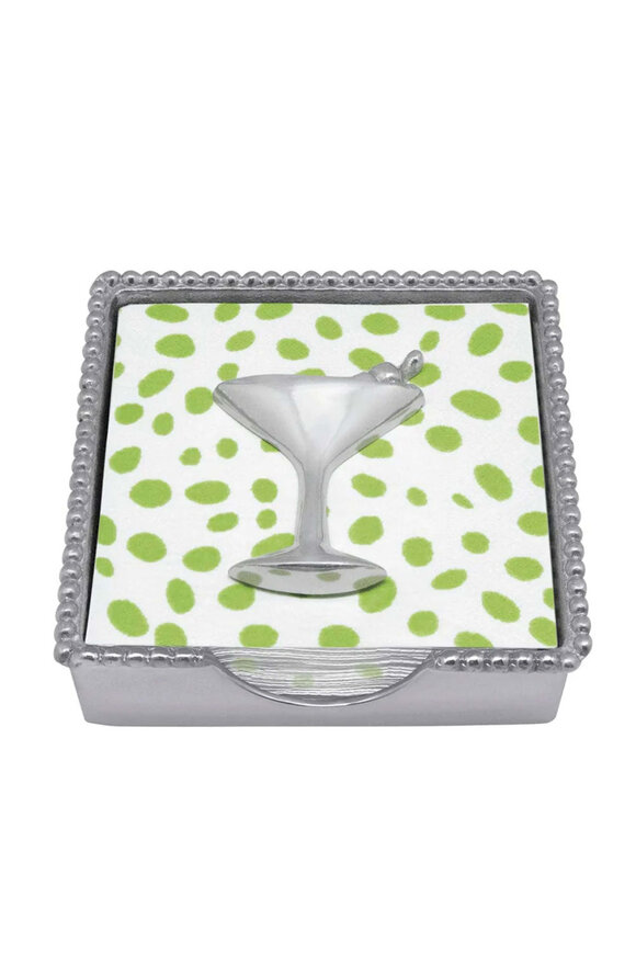 Mariposa Beaded Cocktail Napkin Box
