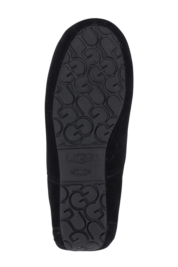 Ugg Ascot Uggpure Black Suede Shearling Slipper - view 4
