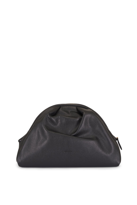 The Row Charlotte Black Leather Clutch - view 1