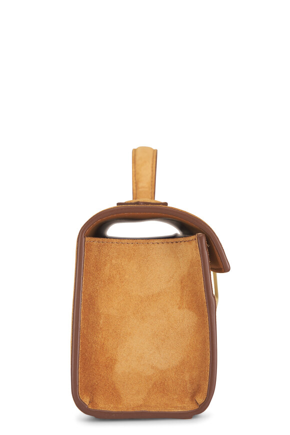 Savette Slim Symmetry Saddle Suede Top Handle Bag - view 3