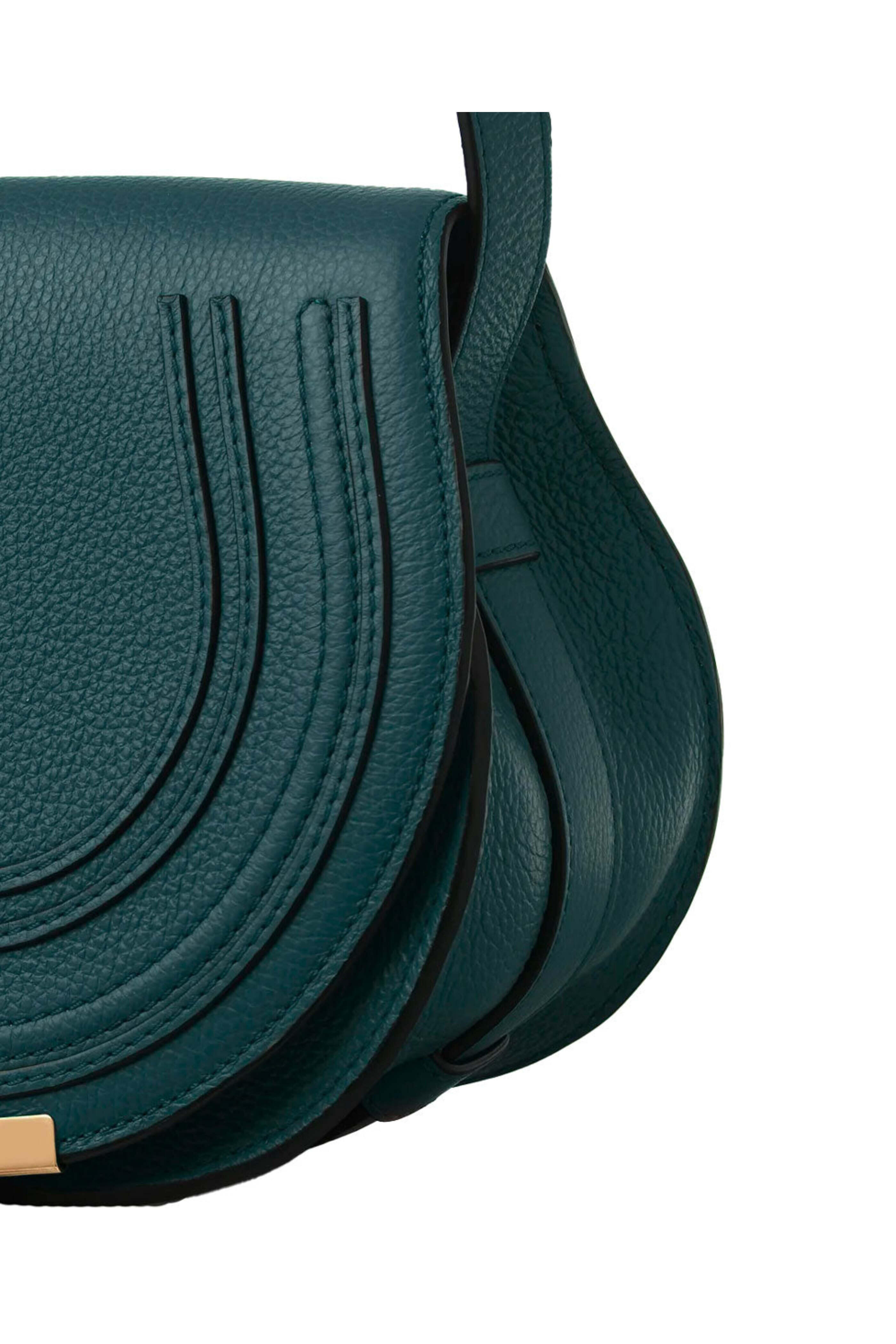 Chloé - Mini Marcie Saddle Bag in Steel Blue