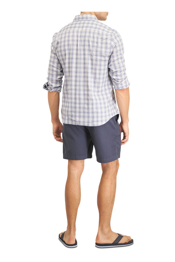 Faherty Brand Movement™ Light Blue Plaid Sport Shirt - view 4