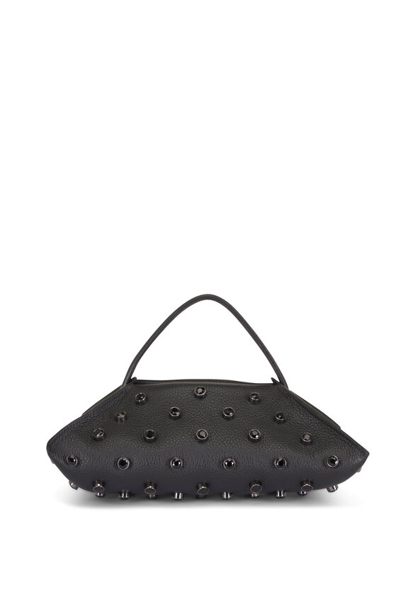 Altuzarra Origami Black Crystal Baguette Top Handle Bag - view 3