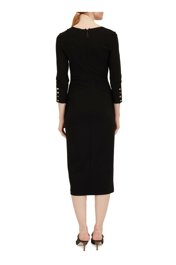 Giorgio Armani - Black Milano Jersey Midi Dress