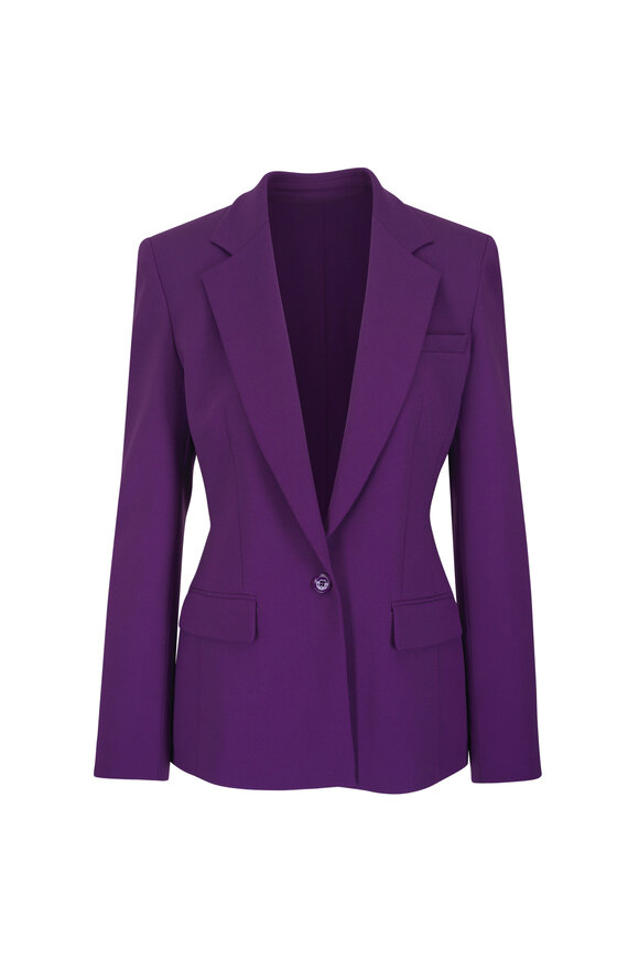 Michael Kors Collection Tailored Amethyst Single-Button Blazer - view 1