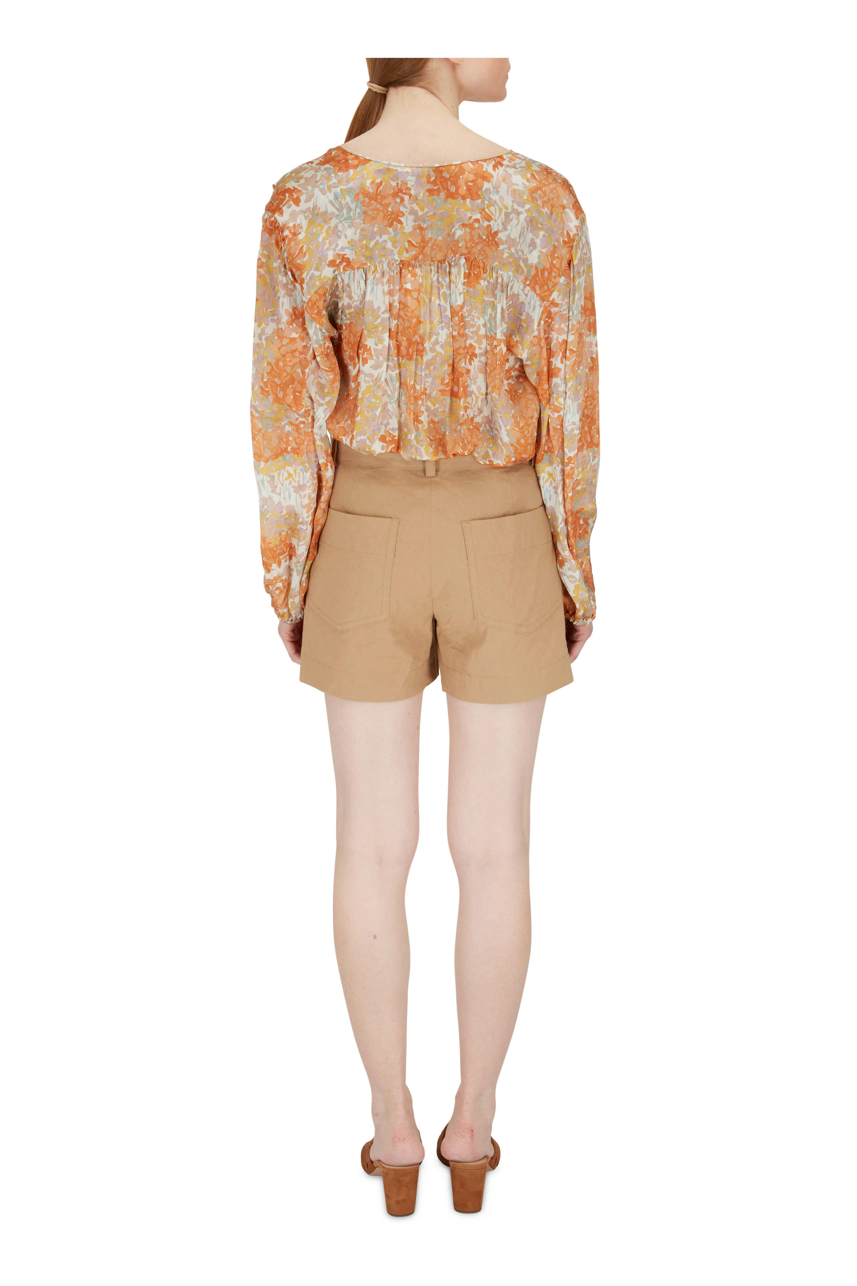 Vince - Almond Linen Shorts - view 4
