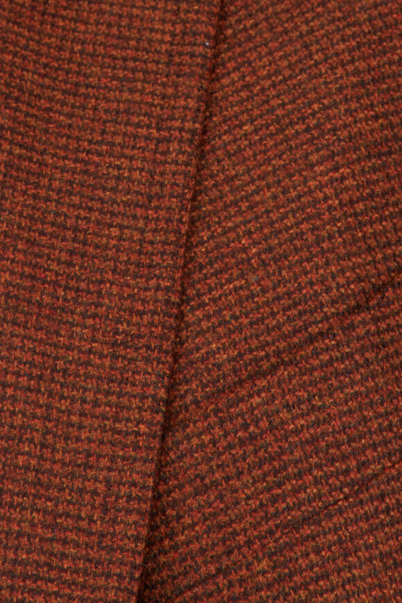Cesare Attolini Burnt Orange Micro Textured Cashmere Sportcoat - view 3