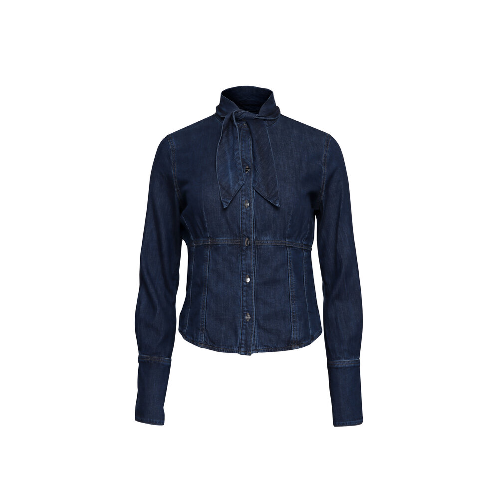 TWP - Fifis Dark Stone Denim Shirt | Mitchell Stores