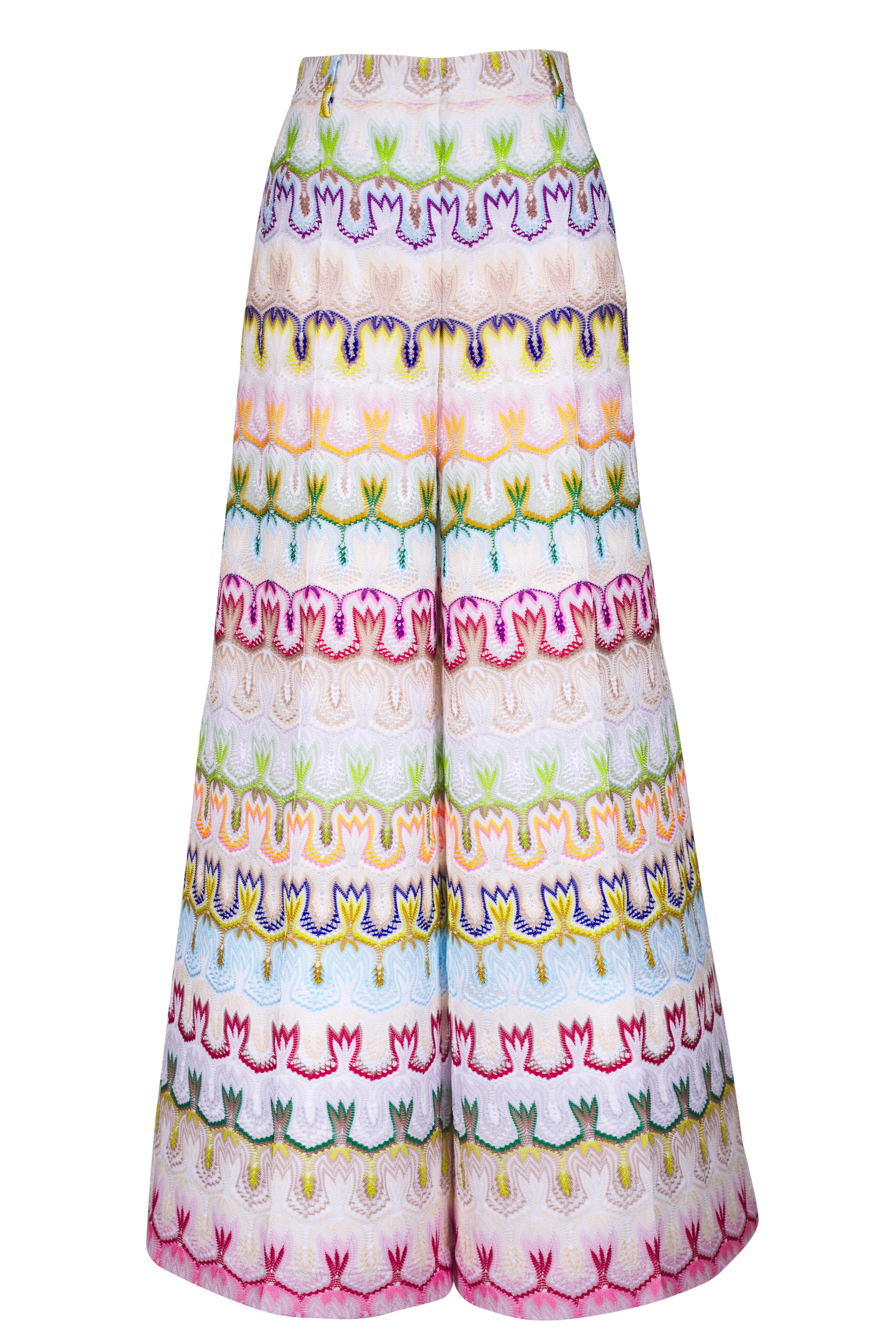 Missoni - Multicolor Textured Wide Leg Pant