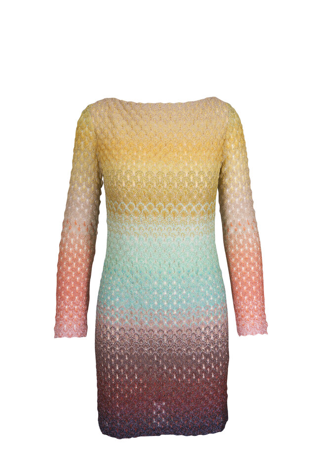 Missoni - Black & Silver Zig-Zag Mini Dress | Mitchell Stores Missoni - Black & Silver Zig-Zag Mini Dress | Mitchell Stores