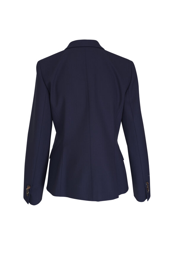 Lafayette 148 New York Ink Stretch Wool Two-Button Blazer - view 2