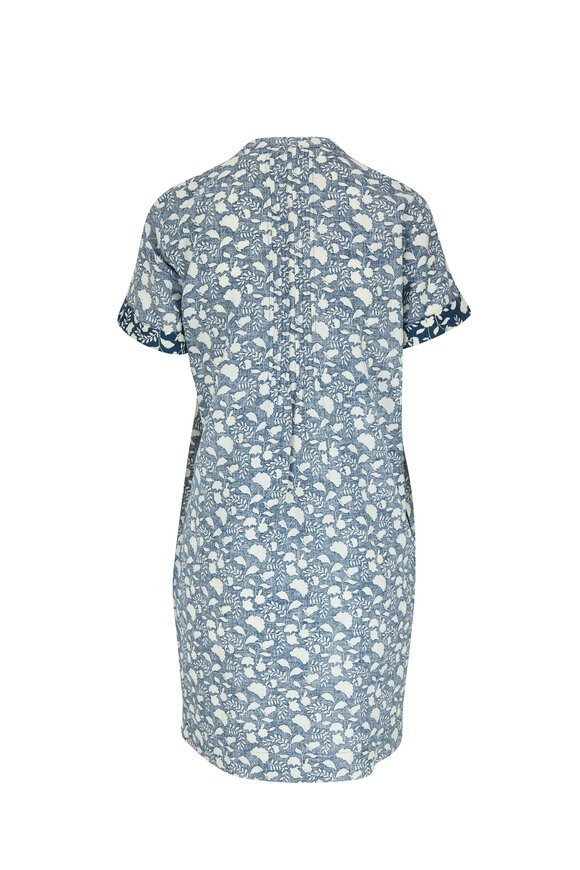 Faherty Brand - Gemina Indigo Floral Linen Dress 