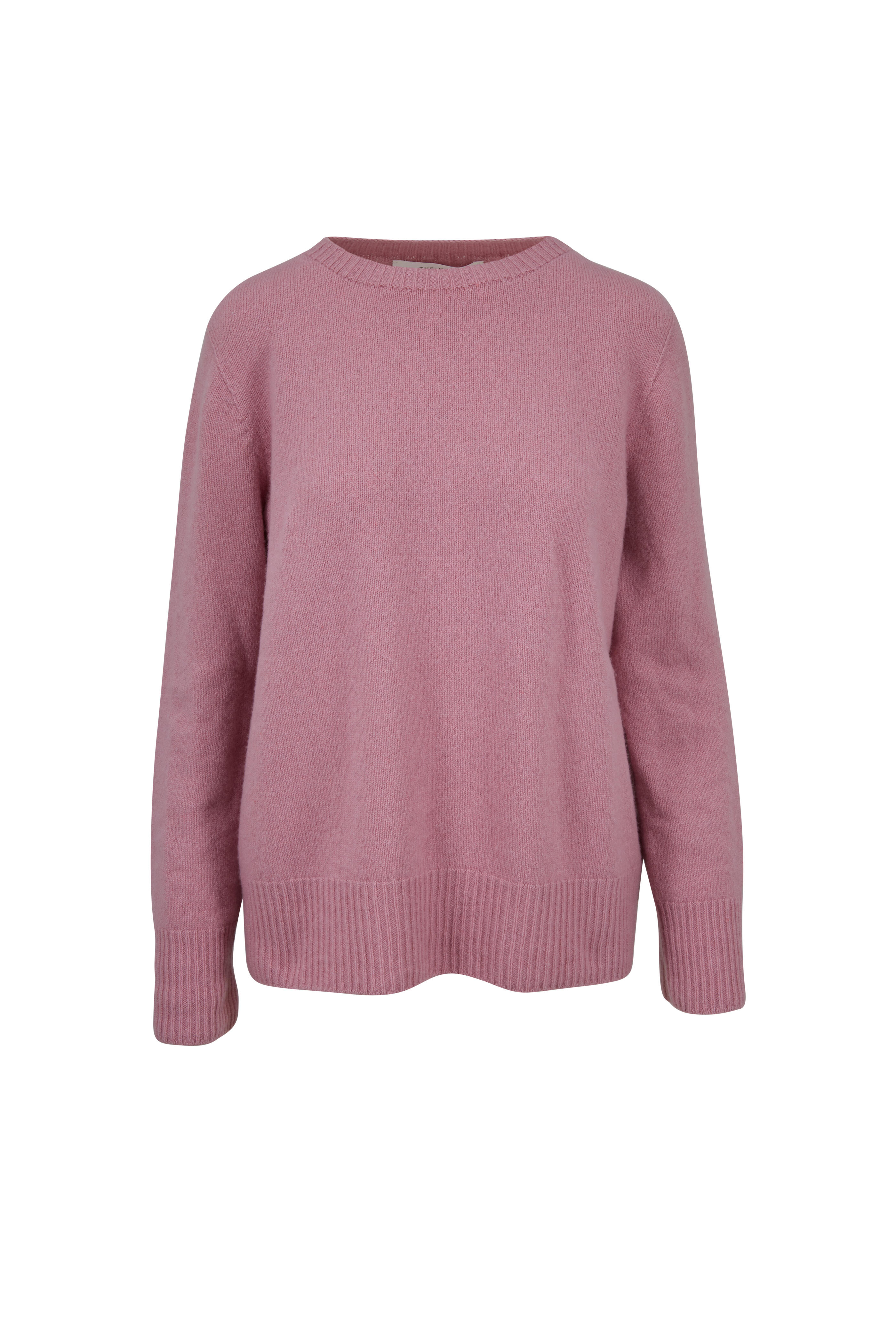 The Row - Sibel Dusty Rose Wool & Cashmere Sweater