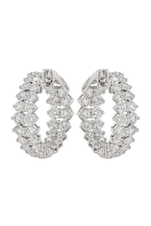 Etho Maria - Classic Spike Diamond Hoops