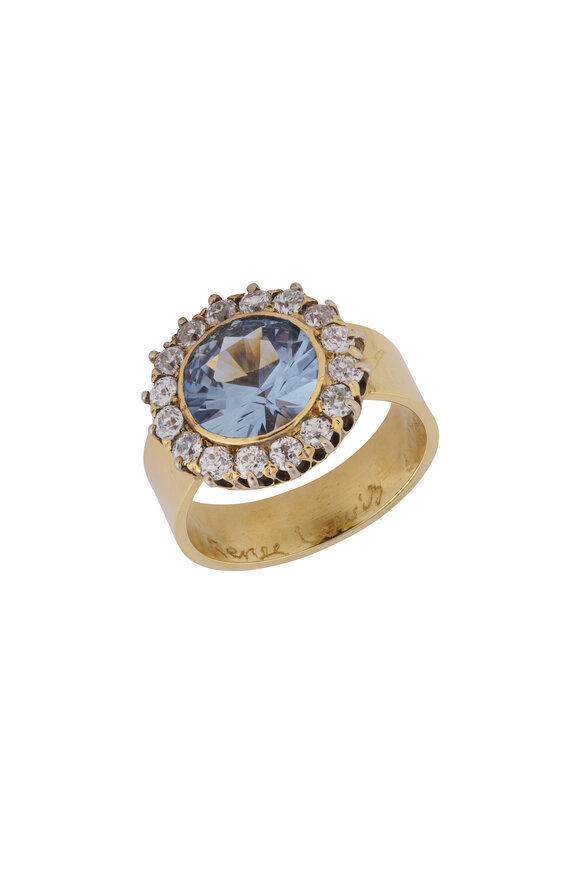 Renee Lewis 18k Yellow Gold Diamond & Spinel Ring