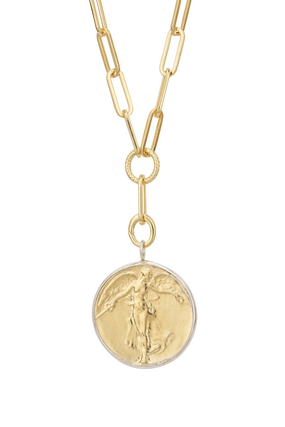 Cristina V. Paperclip Y Chain Pendant Necklace - view 2