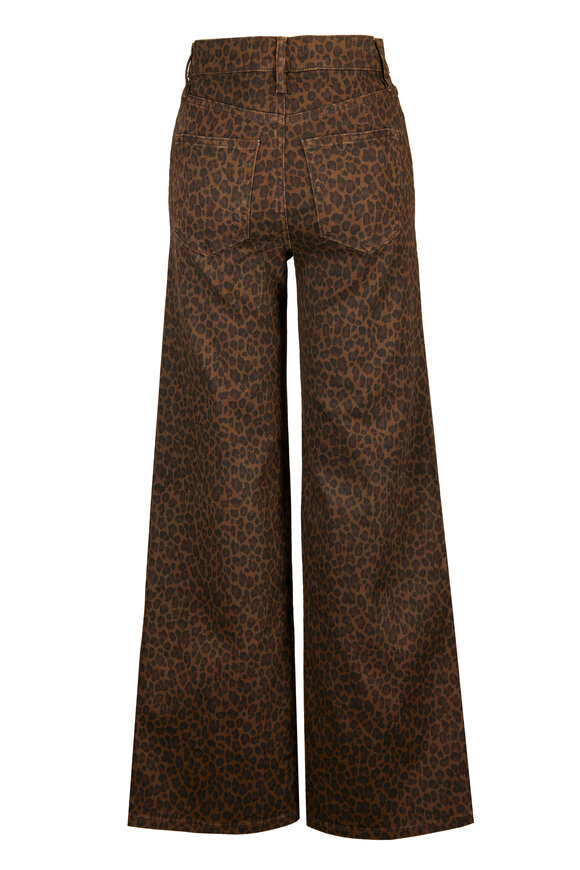 Frame Leopard Le Slim Palazzo Denim Jean - view 2