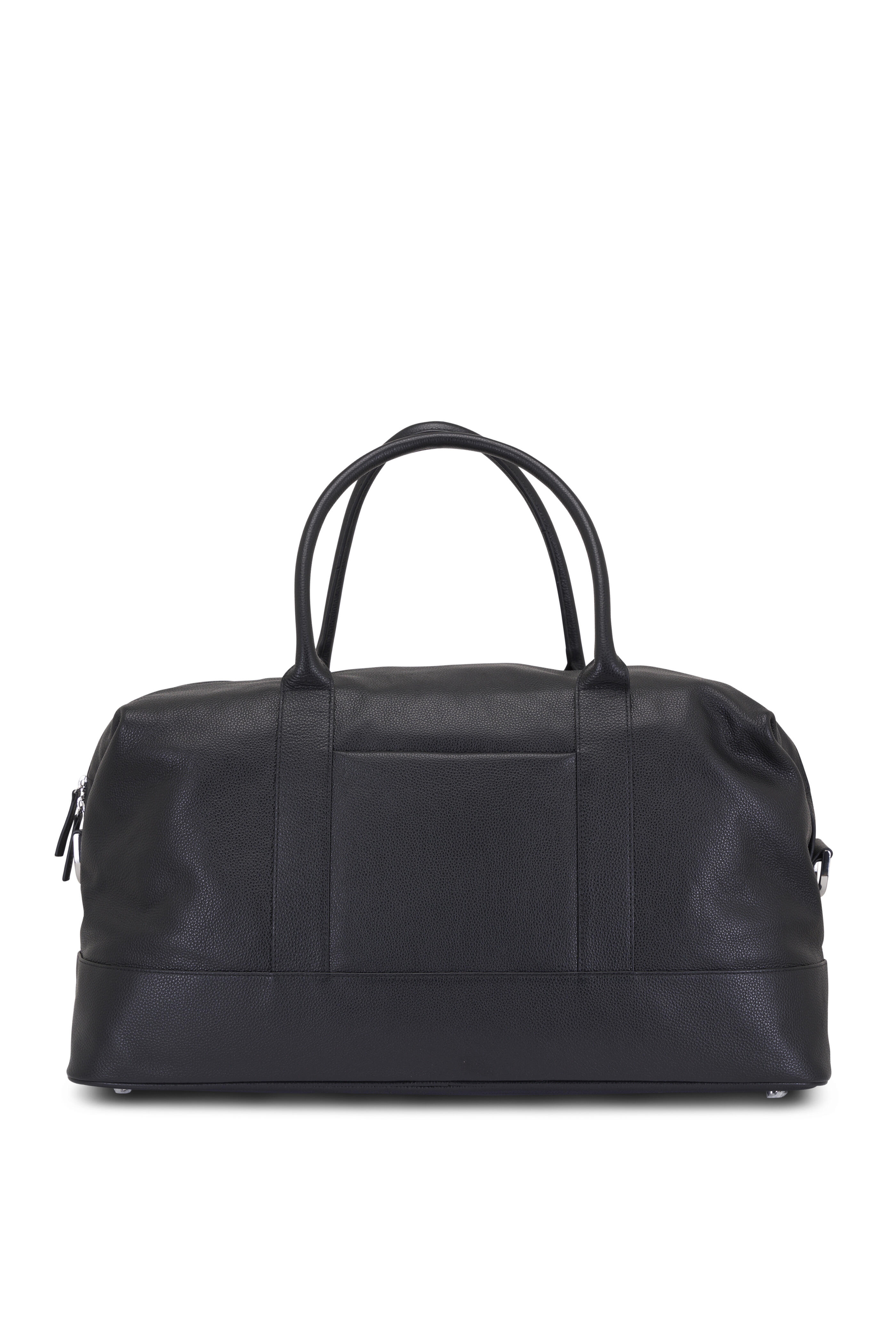 Want Les Essentiels - Kelowna Black Leather Weekender Bag