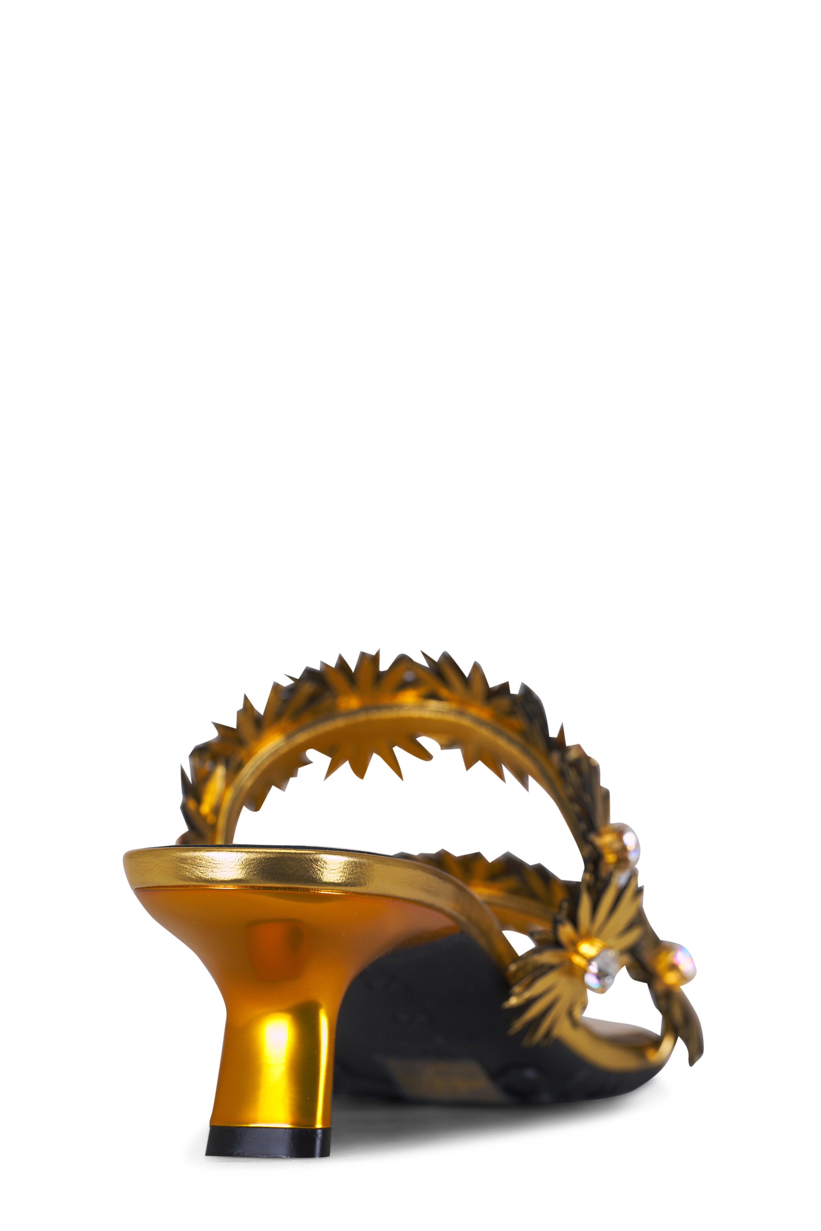 Loewe - Gold Petal Double Strap Sandal, 45mm