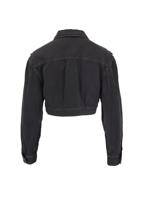 Brunello Cucinelli - Black Garment Dyed Cropped Jacket