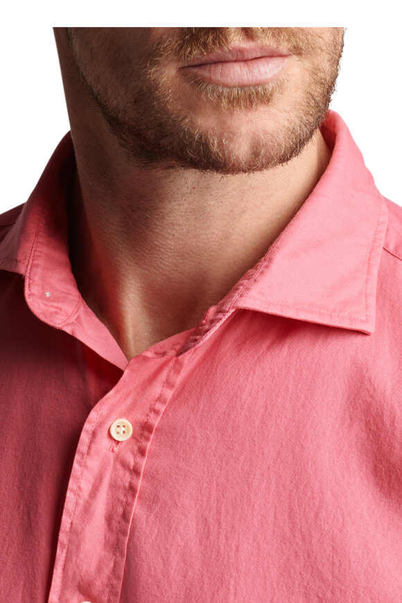 Peter Millar - Sojourn Red Pear Garment-Dyed Cotton Sport Shirt