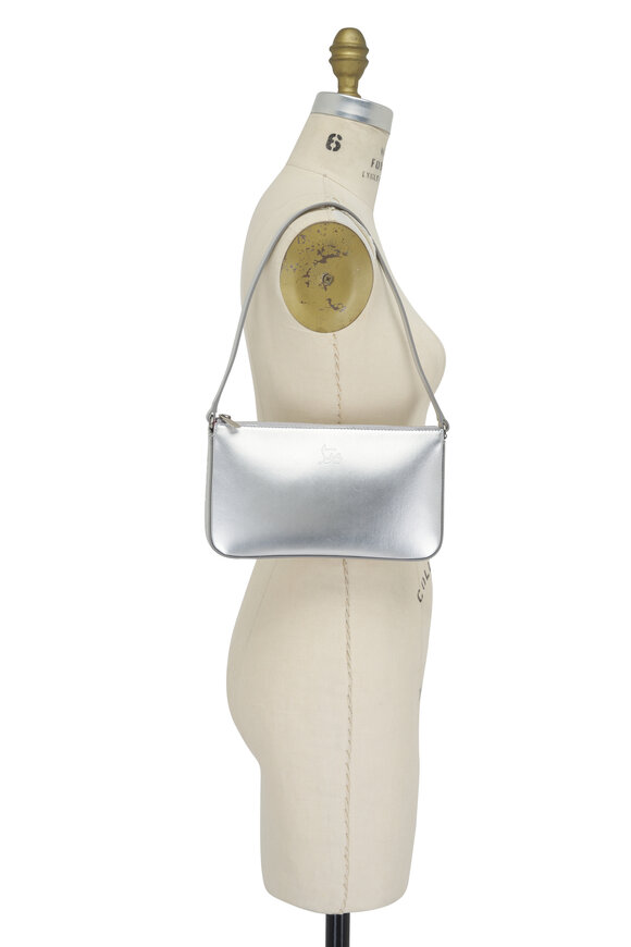 Christian Louboutin - Loubila Silver Leather Shoulder Bag