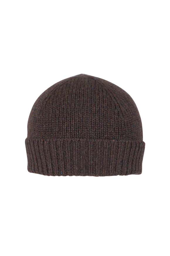 Nili Lotan Camari Redwood Mélange Cashmere Hat