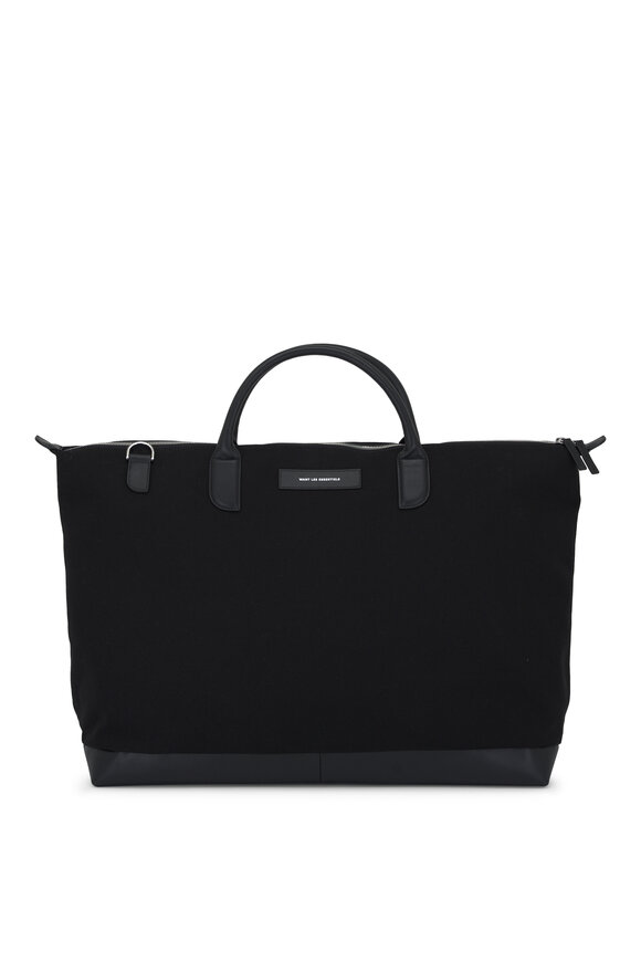 Want Les Essentiels - Hartsfield Black Canvas Weekender Bag 