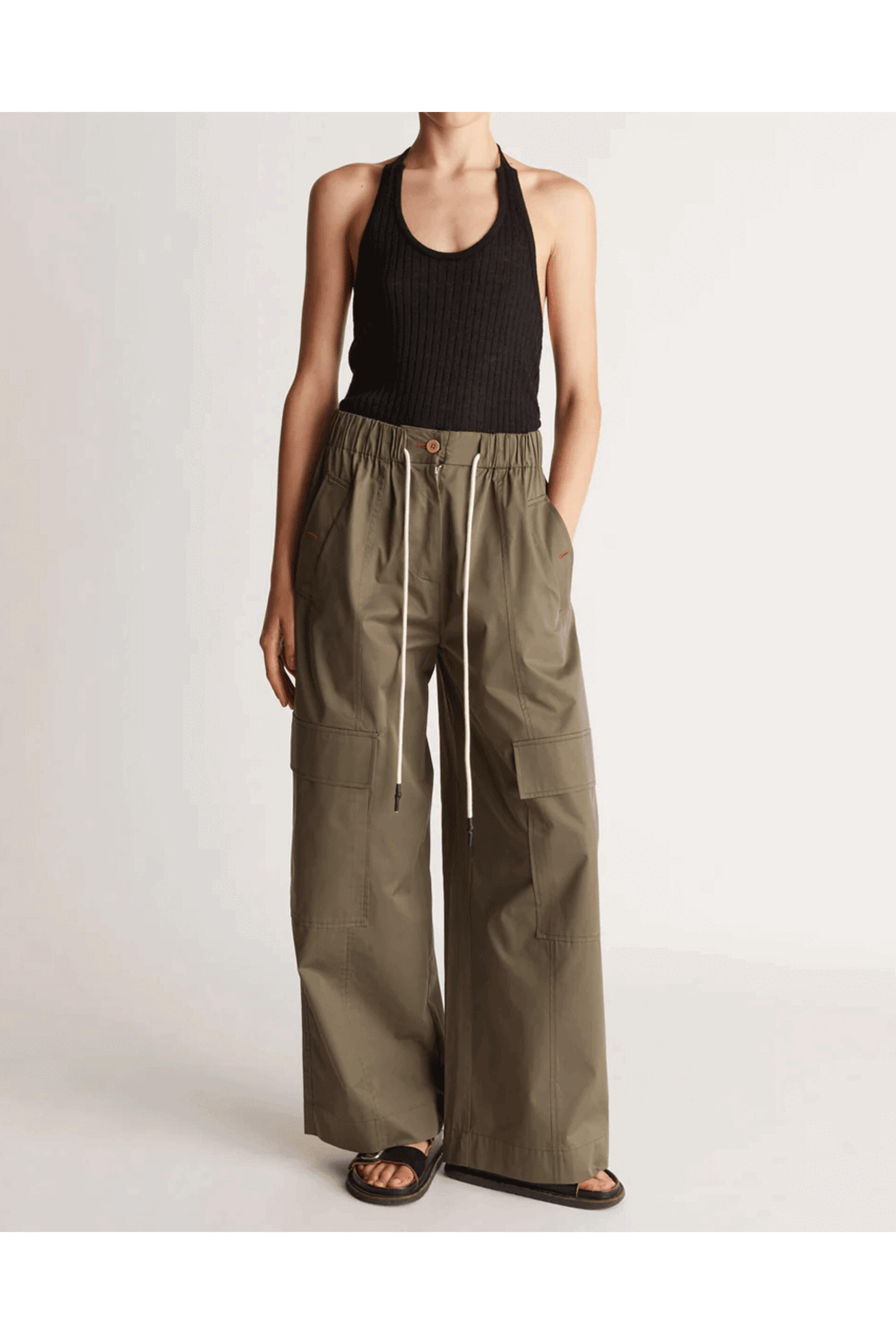 Lee Mathews - Khaki Stanley Relaxed Pant