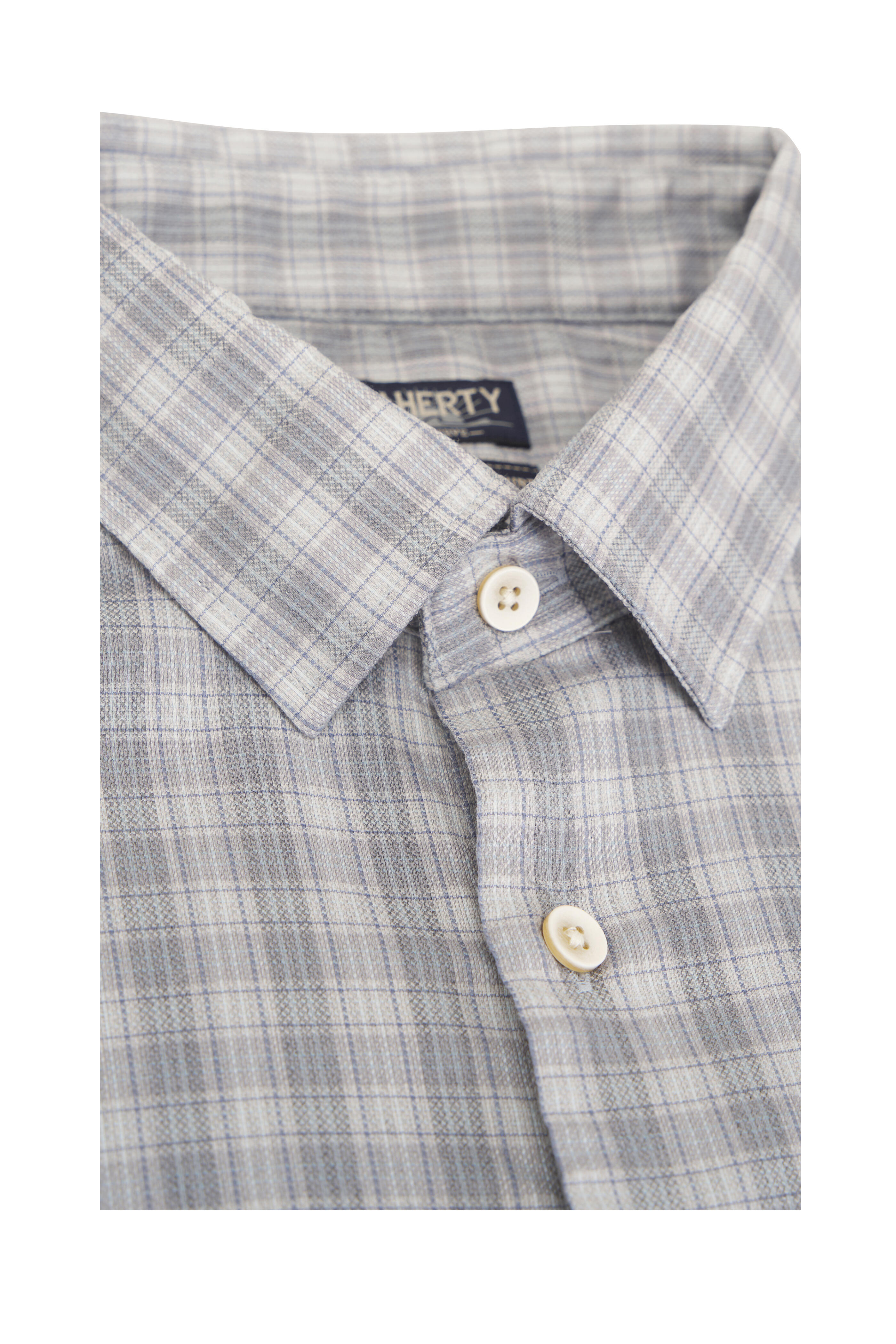 Faherty Brand - Movement™ Monterey River Flint Plaid Sport Shirt - view 2