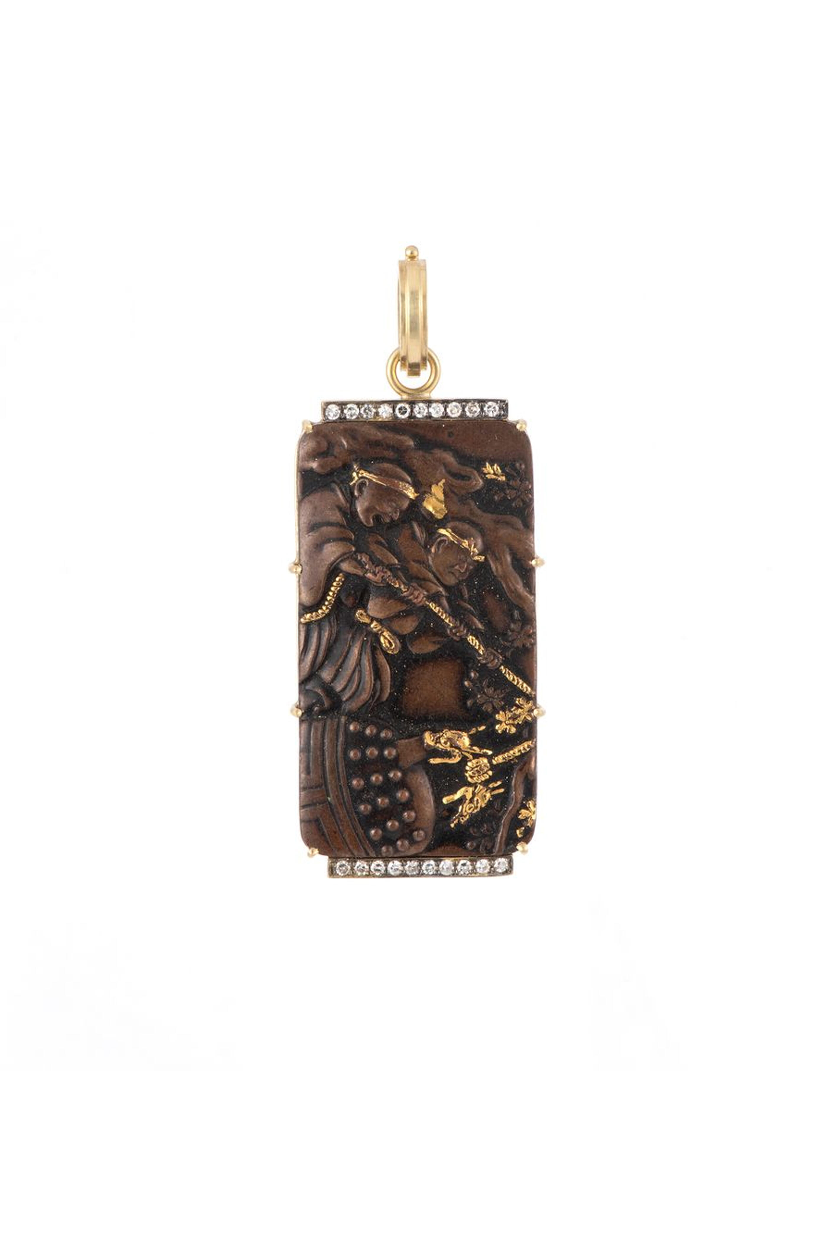 Sylva & Cie - Shakudo Tresor Pendant - view 1