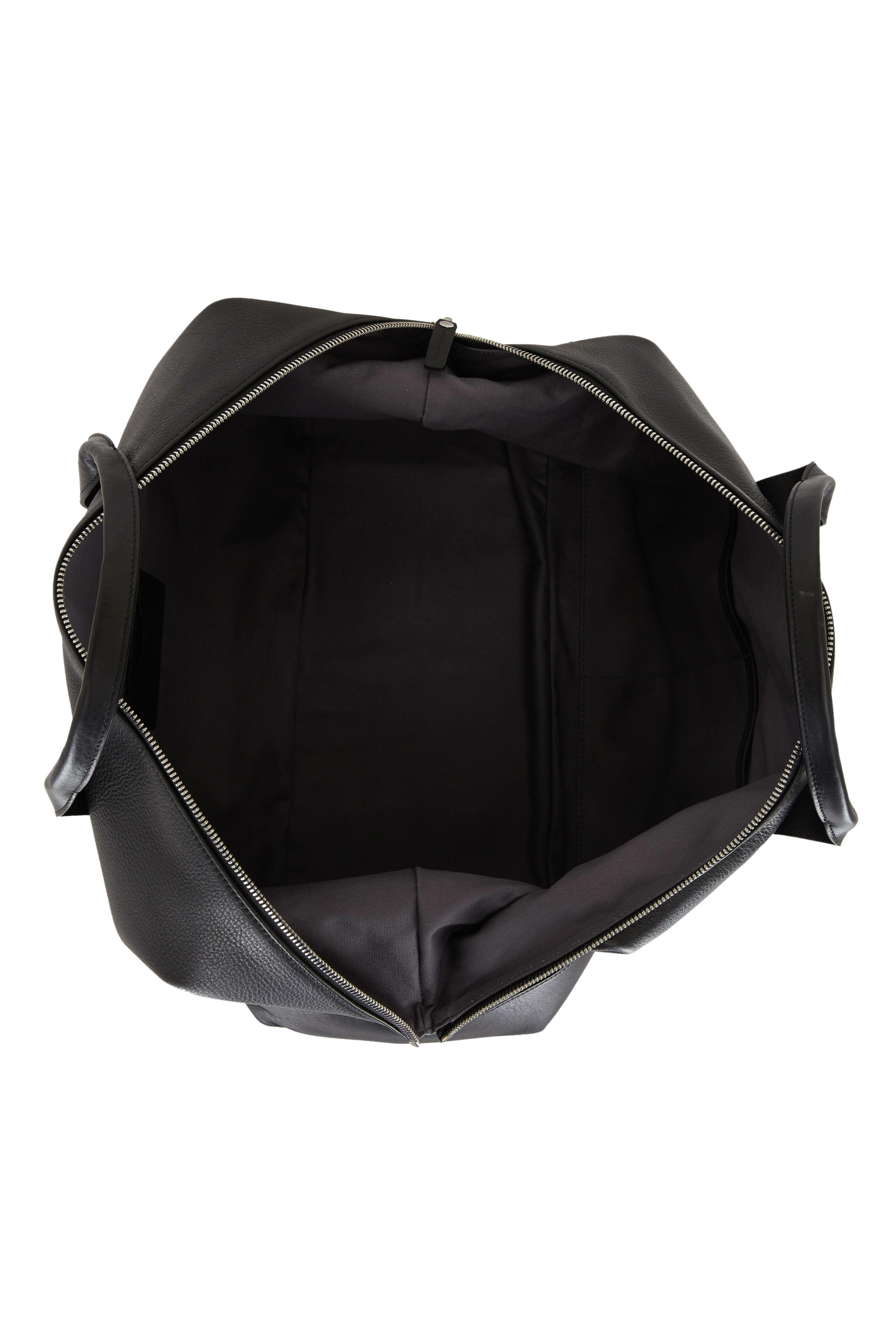 Shinola - Navigator Black Leather Large Carry All Bag