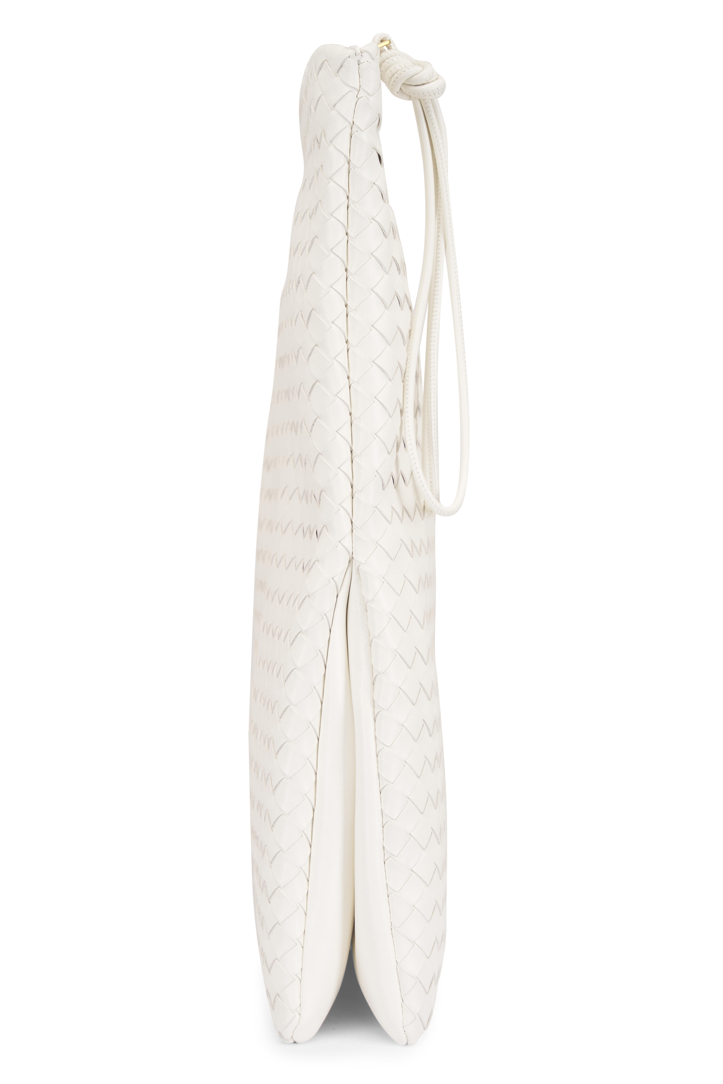 Bottega Veneta - Giornale Alabaster Intrecciato Leather Pouch