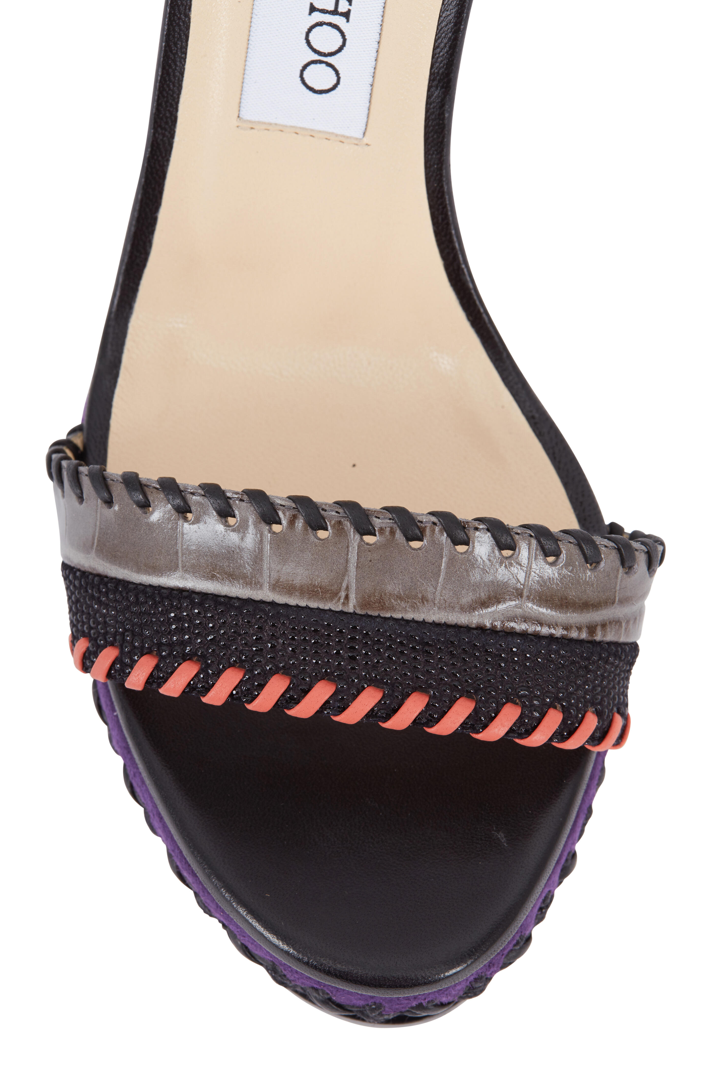 Jimmy Choo - Holly Multicolor Whipstitch Sandal, 120mm