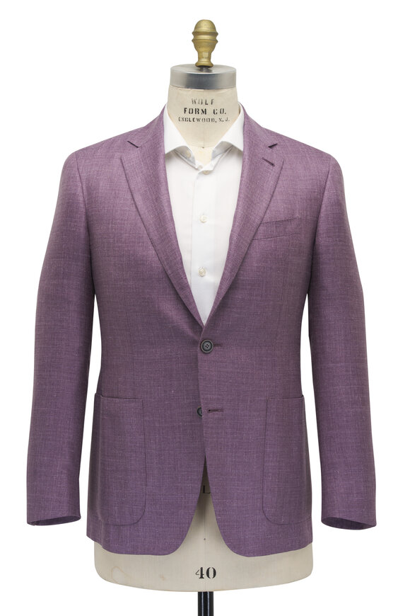 Canali - Berry Horizontal Herringbone Sportcoat