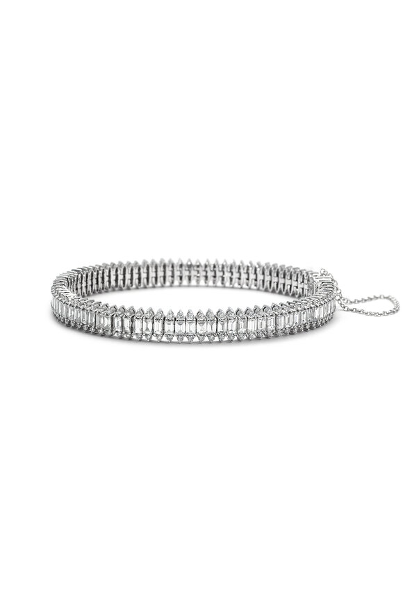 Nam Cho - Pipe Baguette Diamond Bracelet