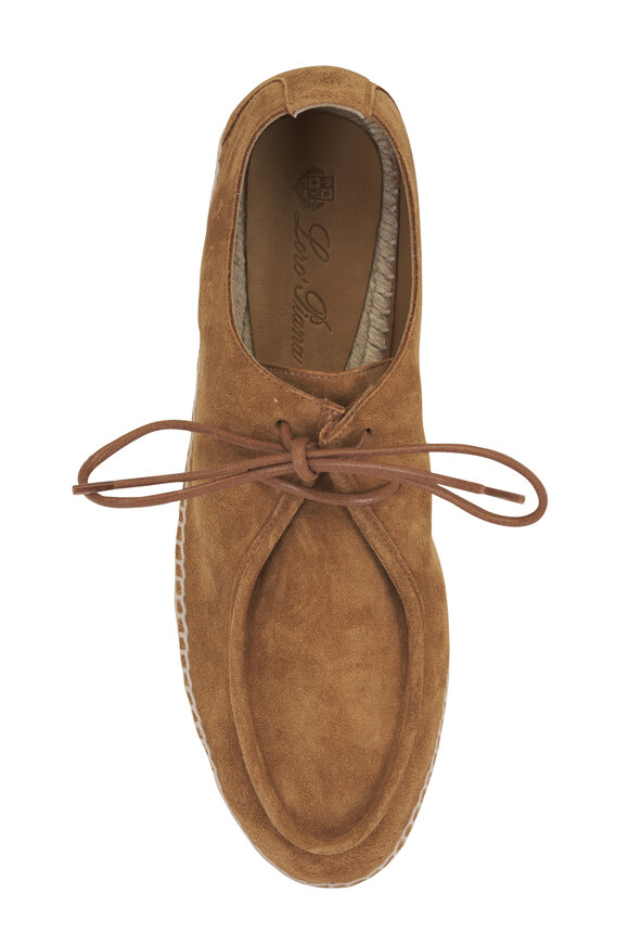 Loro Piana George Walk Light Sand Dune Suede Espadrille - view 3