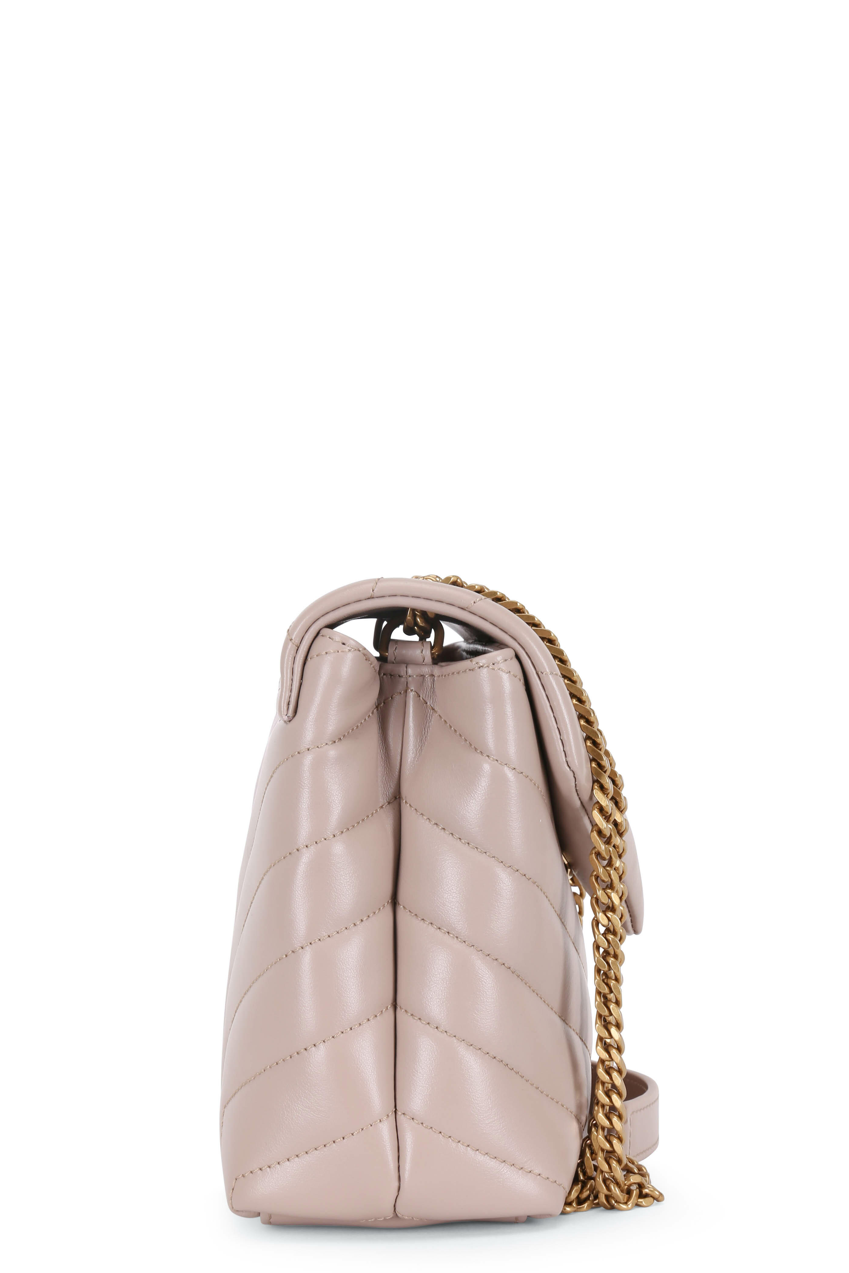 Saint Laurent - Loulou Natural Quilted Leather Convertible Bag